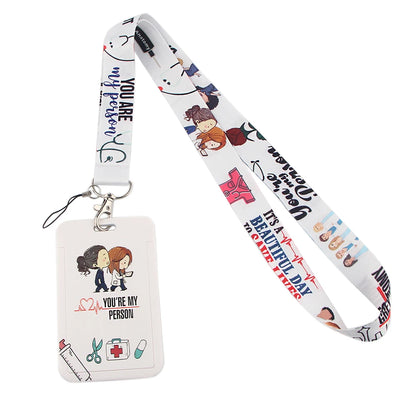 LB2290 Nurse Neck Strap Lanyards for ID Cards and Keys