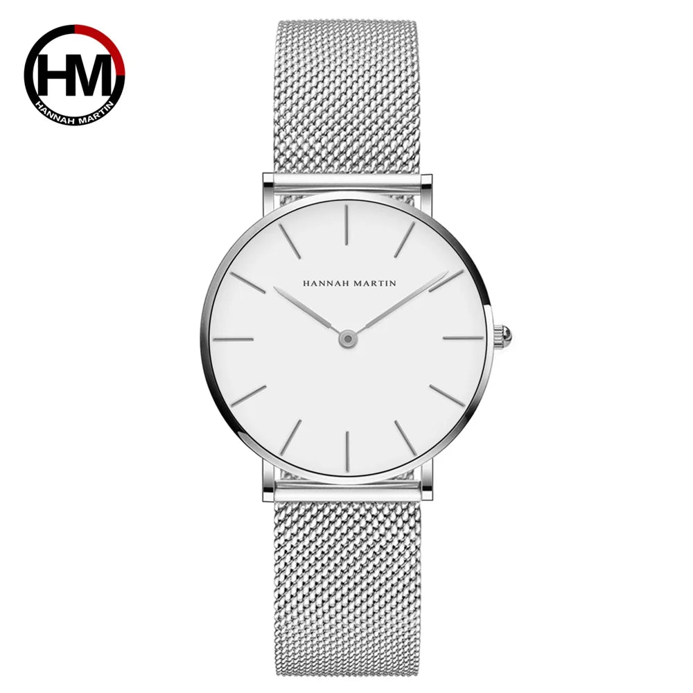 Affluent Steel Mesh Japan Quartz Watch