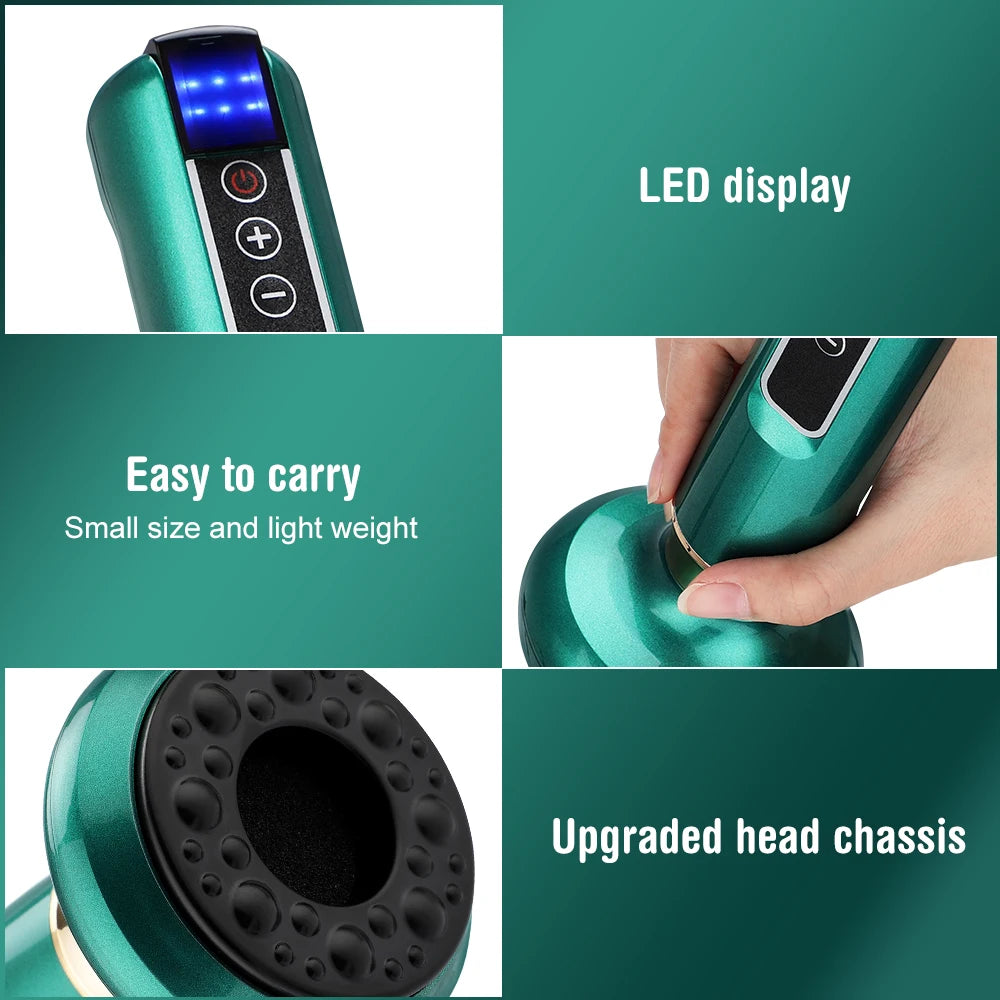 Chinese Electric Suction Cupping Set Beauty Massager Glass Jars Anti Cellulite Cupping Vacuum Slimming Guasha
