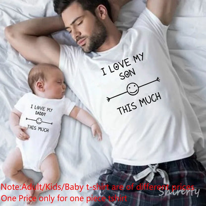 Matching Dad and Baby Daughter Tshirts