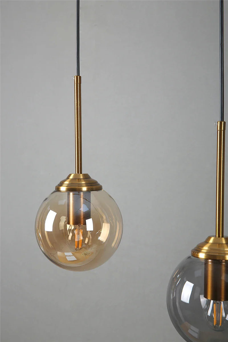 Nordic Modern Glass Ball Island Pendant