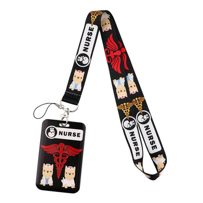 LB2290 Nurse Neck Strap Lanyards for ID Cards and Keys