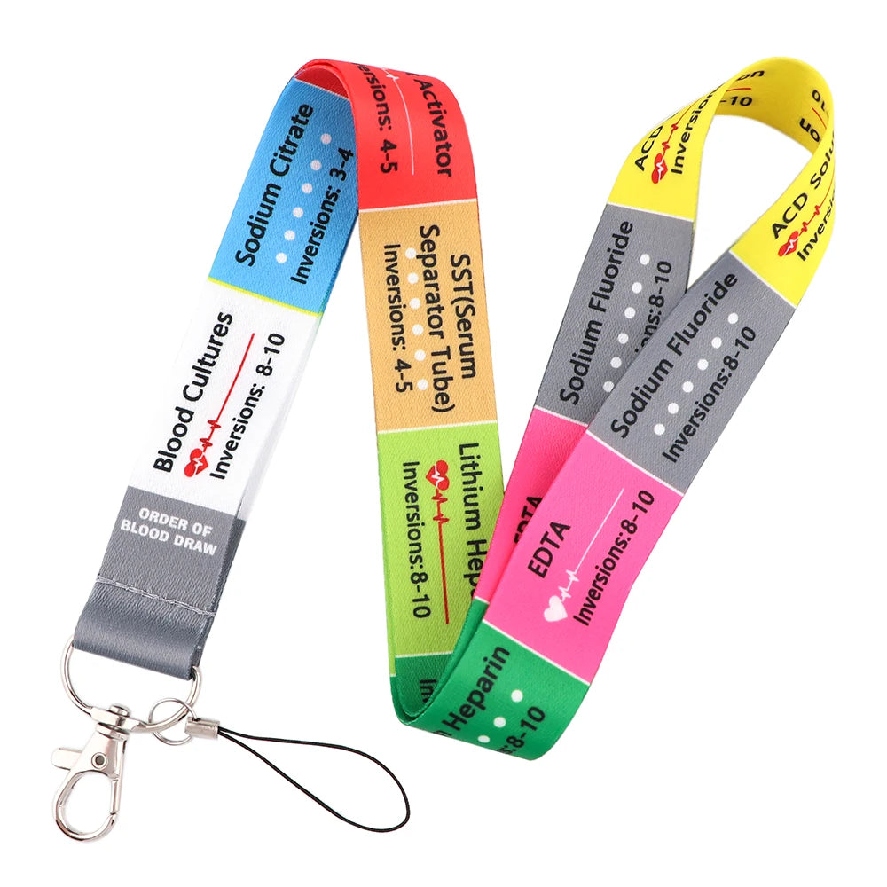 LB2290 Nurse Neck Strap Lanyards for ID Cards and Keys