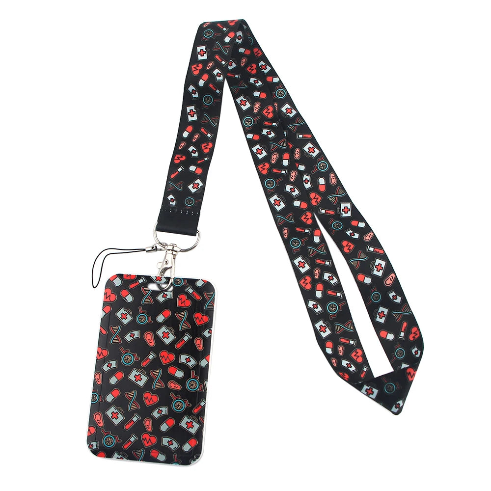 LB2290 Nurse Neck Strap Lanyards for ID Cards and Keys