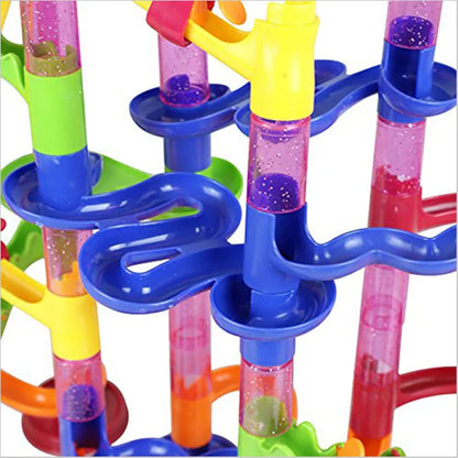 Marble Run Race Track Building Blocks Kids 3D Maze Ball Roll Toy