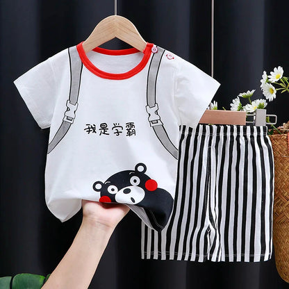 Mayzolla Baby Clothes Set – Casual Summer Vest and Shorts for Ages 1-3