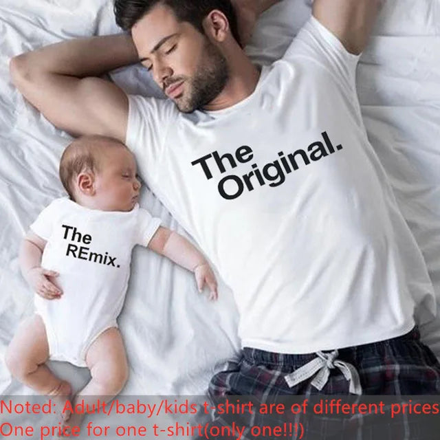Matching Dad and Baby Daughter Tshirts