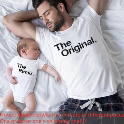 Matching Dad and Baby Daughter Tshirts