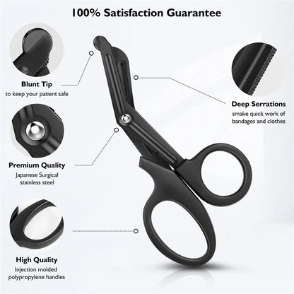 Heavy-duty trauma shears for medical use, EMT kits, and rescue tools