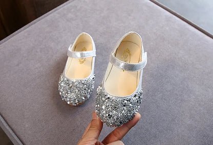 Destiny Baby Girls Glitter Dance Shoes Casual Sandals