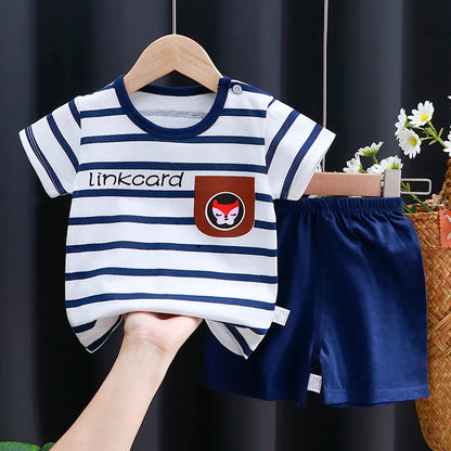 Mayzolla Baby Clothes Set – Casual Summer Vest and Shorts for Ages 1-3