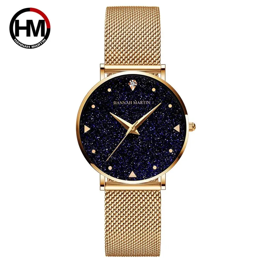 Affluent Steel Mesh Japan Quartz Watch