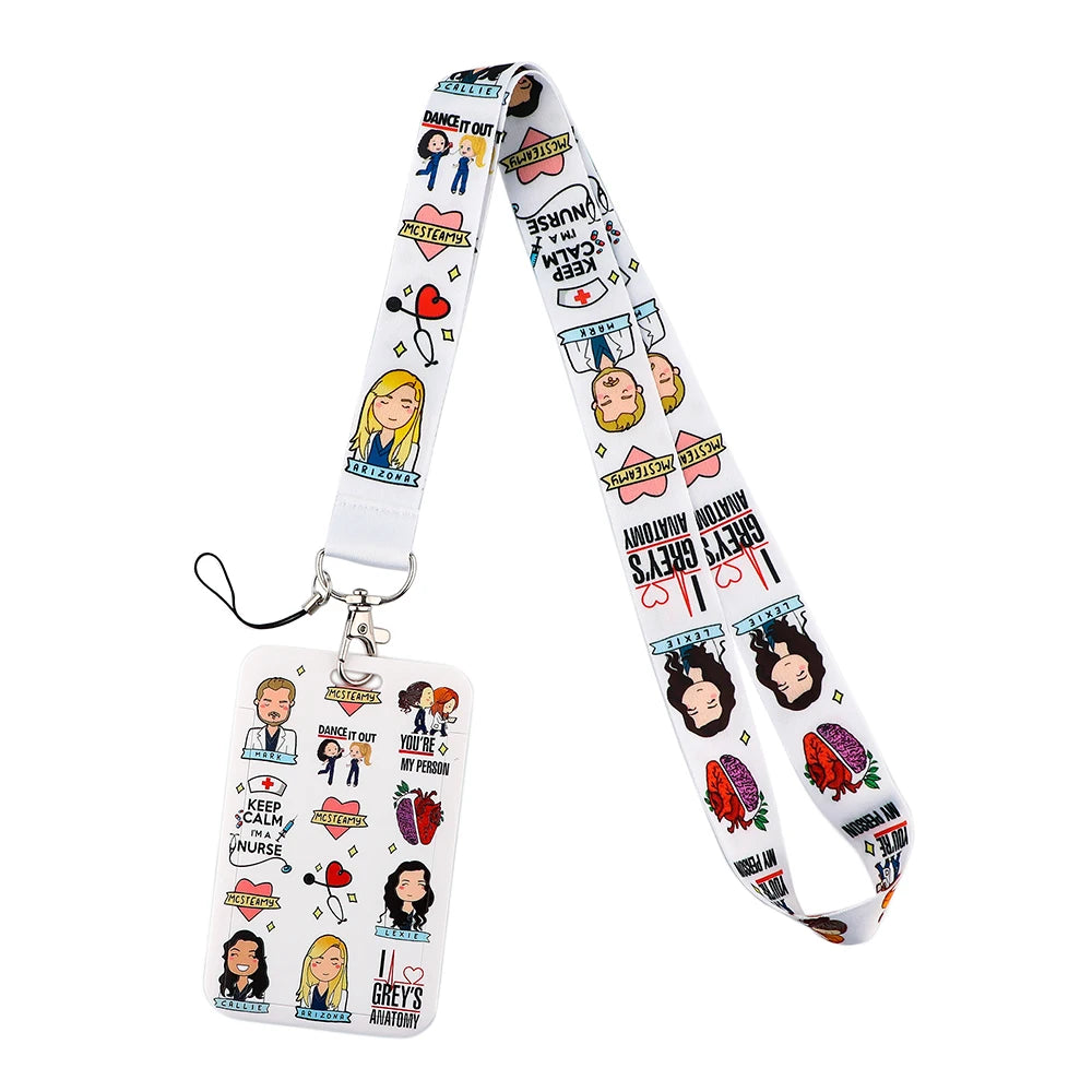 LB2290 Nurse Neck Strap Lanyards for ID Cards and Keys