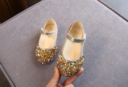 Destiny Baby Girls Glitter Dance Shoes Casual Sandals