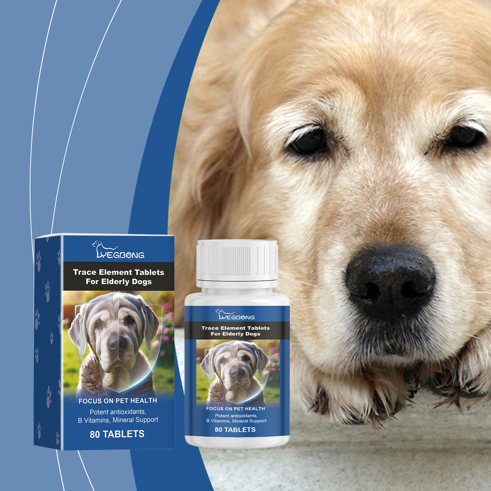 High-quality calcium tablets for older dogs to support bone strength and mobility

