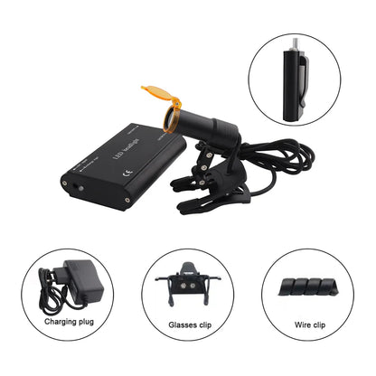 High-quality dental loupes with LED headlight for surgical precision


