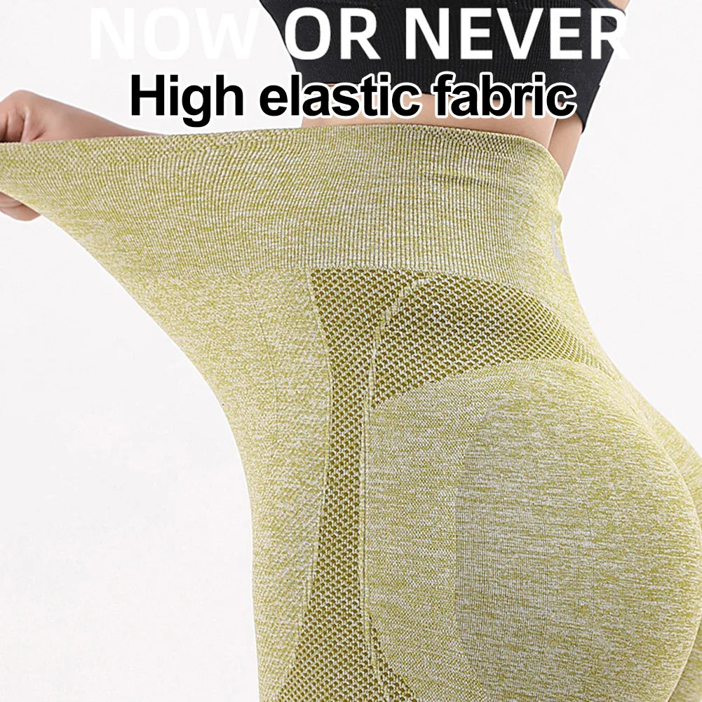 High-Waist Seamless Yoga Shorts – Sculpt & Lift Active Fit