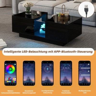 High gloss LED table