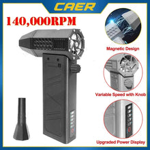 High speed electric air blower for cleaning electronics and home use