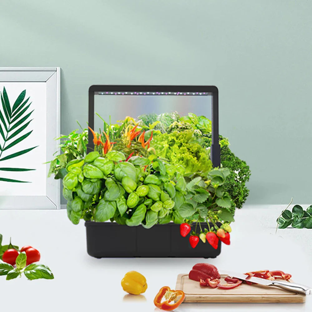 Hydroponics growing system LED indoor garden for efficient indoor plant growth

