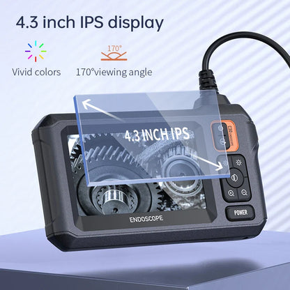 Industrial endoscope camera with waterproof LED inspection for pipe and engine repair