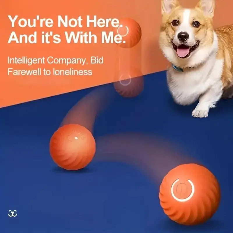 Interactive smart dog toy ball for active pet play and exercise