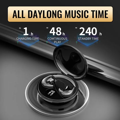 Invisible wireless earbuds with sleek, discreet design and Bluetooth connectivity

