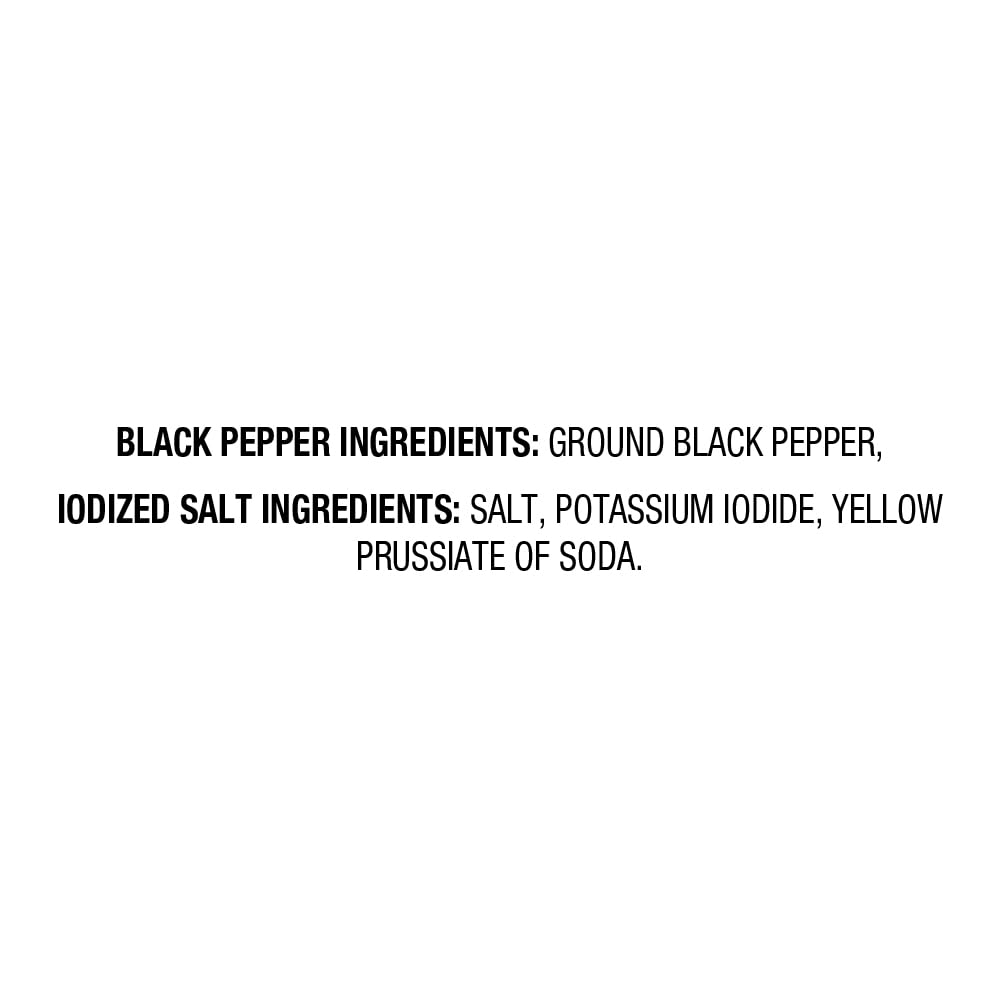  Iodized Salt & Black Pepper