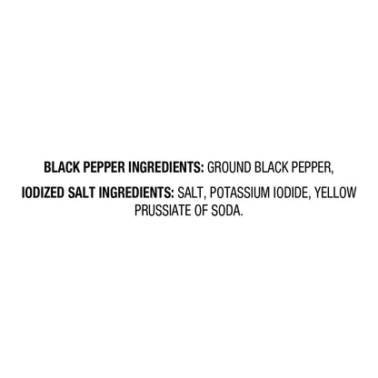  Iodized Salt & Black Pepper