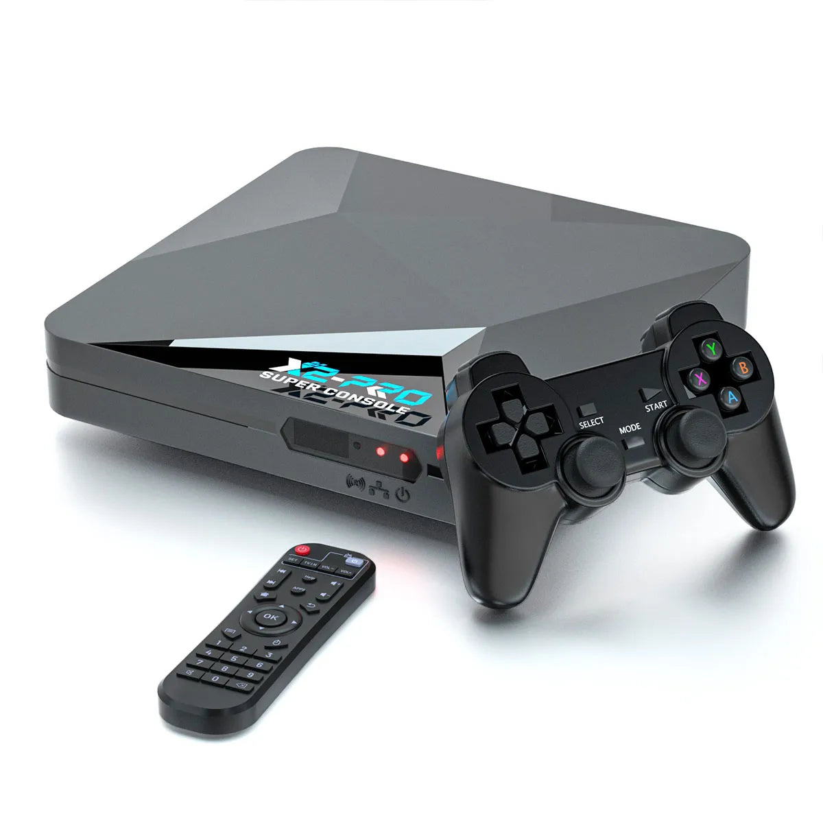 Kinhank Super Console X2 Pro retro gaming console with 4K Android TV support and preloaded classic games