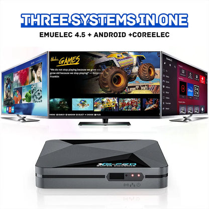 Kinhank Super Console X2 Pro retro gaming console with 4K Android TV support and preloaded classic games