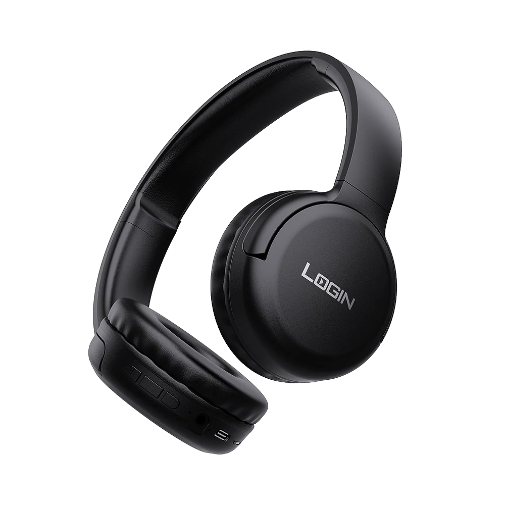 Wireless Bluetooth headphones with over-ear design and stereo sound


