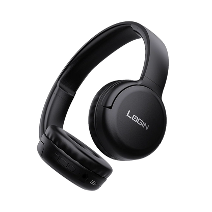 Wireless Bluetooth headphones with over-ear design and stereo sound

