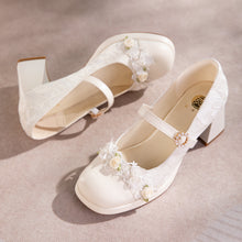 Lace Mary Jane Heels