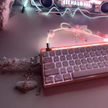 Lace keyboard ribbon charm