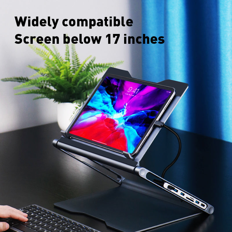 Laptop stand docking station