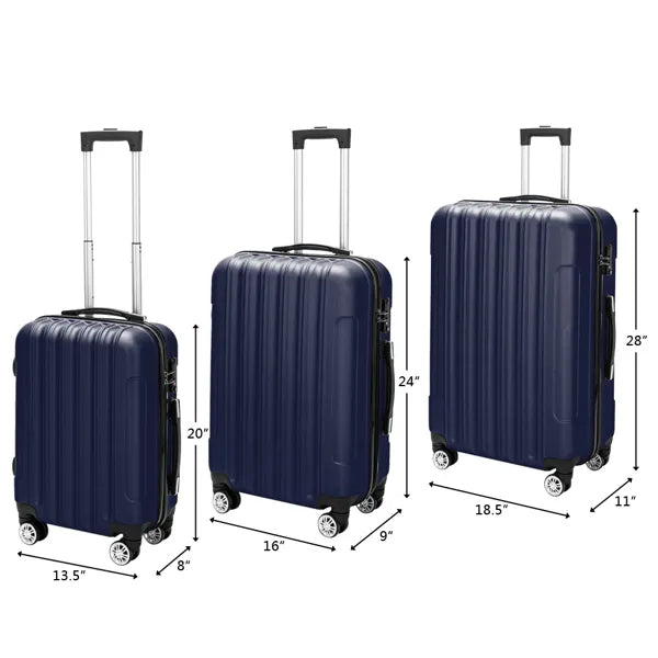 Navy Blue Luggage Set