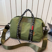 Grid Pattern Tote Bag