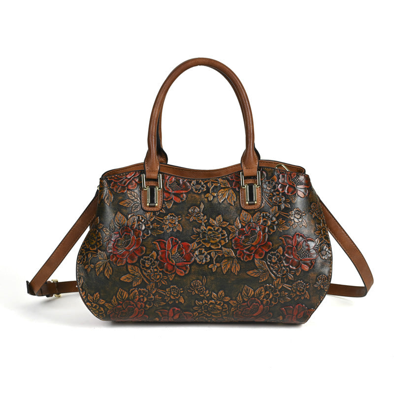 Retro Floral Shoulder Bag