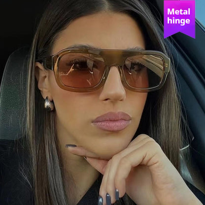Large Square Frame Sunglasses