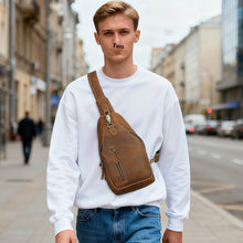 Mens Leather Chest Bag