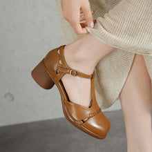 Leather Mary Jane Sandals