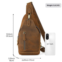 Mens Leather Chest Bag