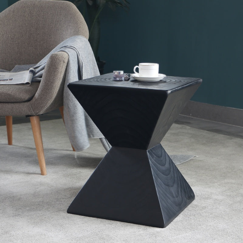 Log Wood Side Table