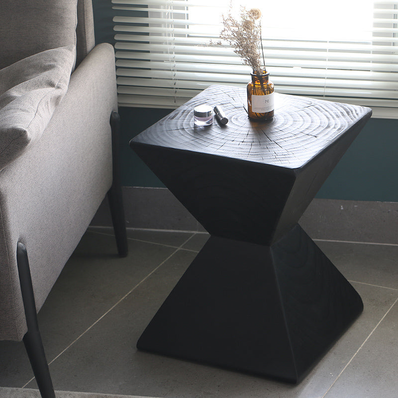 Log Wood Side Table