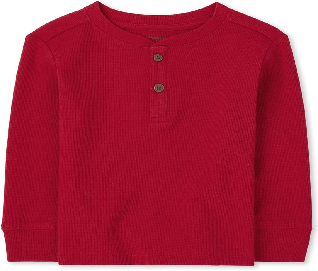 Long Sleeve Thermal Henley Top