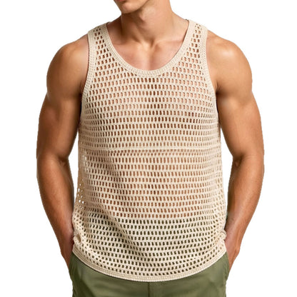 Men mesh sleeveless top