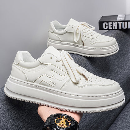 White Suede Casual Sneakers