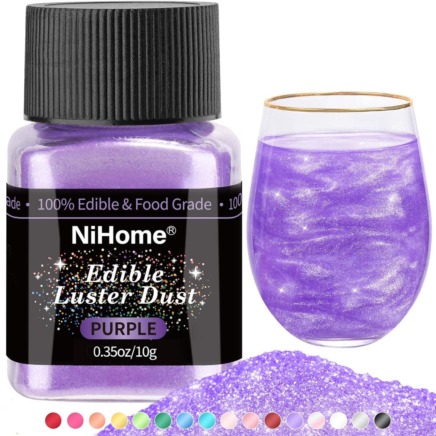 Luster Dust for Cake and Drink Decoration