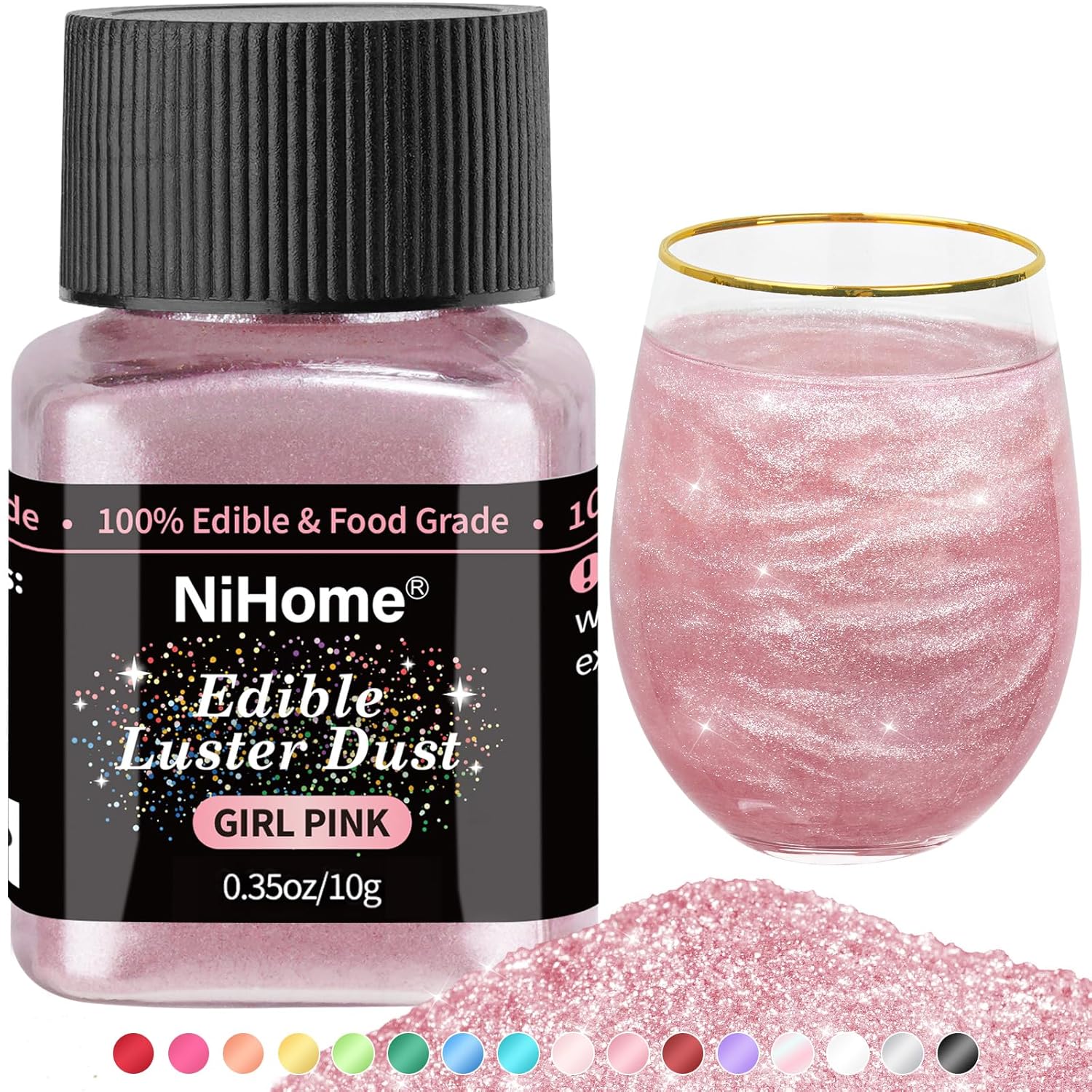 Luster Dust for Cake and Drink Decoration